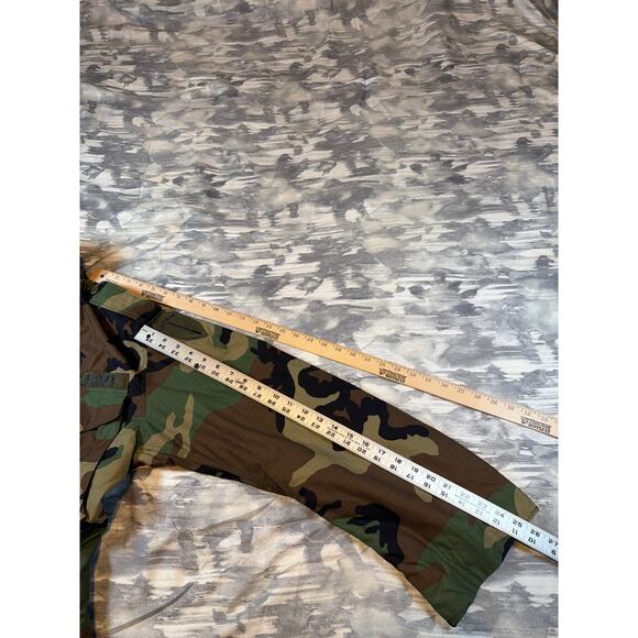 US ARMY Cold Weather Field Jacket Coat Woodland Camouflage Medium Long Y2K Gift - Picture 7 of 16